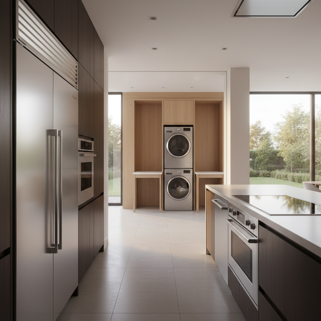 Premium household appliances in a luxury home environment